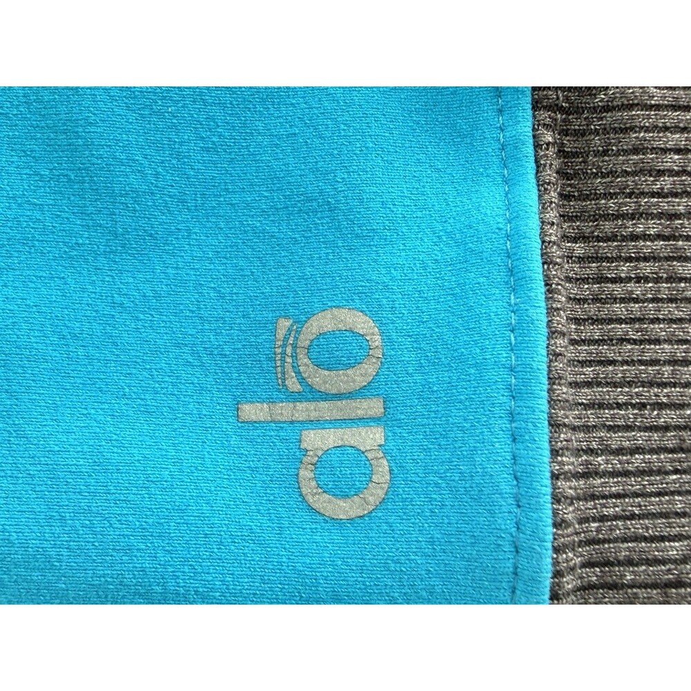 ✿ Alo Yoga Blue Color Block High Waist Leggings Size S Performance Activewear